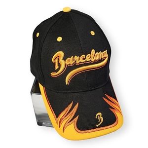NWT Black/Orange/Yellow Barcelona Hat • Soccer